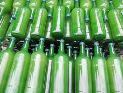 natürtrüber Saft in Literflaschen, frisch gefüllt