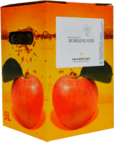 Bag in Box mit 5 l naturtrübem Apfelsaft