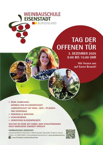 Plakat zum Tag der offenen Tür am 03.12.2026